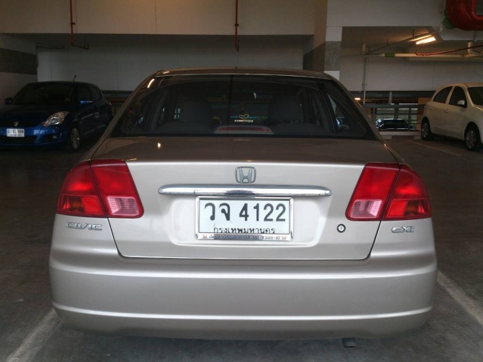 ขายCivic 2002 EXI-AT(AS) สีทอง รถบ้าน/ใช้น้อย65,XXX km/เข้าศูนย์ตลอด --250,000 ฿