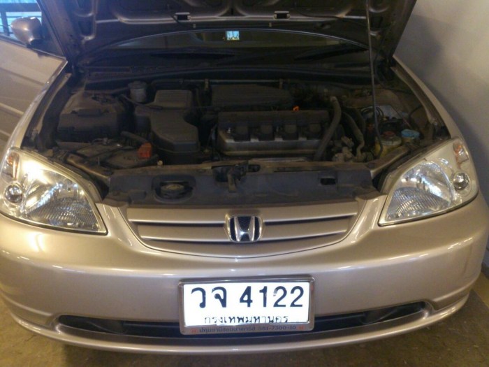 ขายCivic 2002 EXI-AT(AS) สีทอง รถบ้าน/ใช้น้อย65,XXX km/เข้าศูนย์ตลอด --250,000 ฿