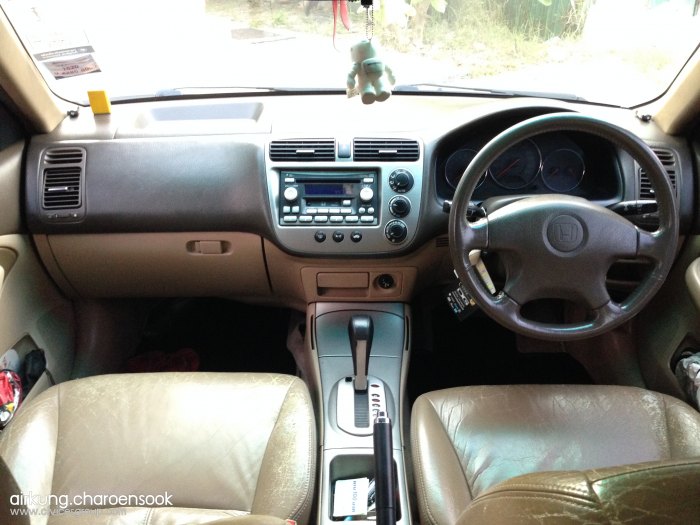ขาย Honda Civic ES ปี 2003 - สีดำ เครื่องยนต์ Vtec 1.7 + LPG สภาพดี ราคาลดสุดๆๆๆ 195,000 THB