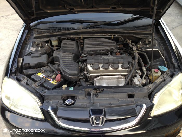 ขาย Honda Civic ES ปี 2003 - สีดำ เครื่องยนต์ Vtec 1.7 + LPG สภาพดี ราคาลดสุดๆๆๆ 195,000 THB