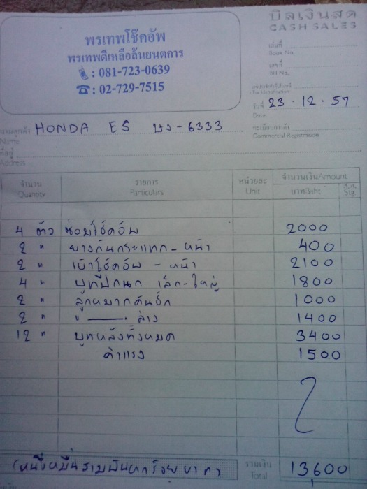 เช็คช่วงล่างก่อนเที่ยวปีใหม่คับ