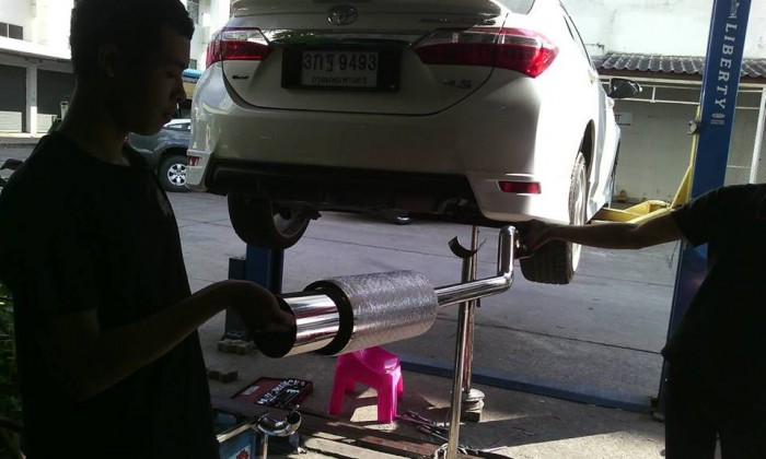 ท่อซิ่ง JS RSR สั้น 900.- HKS Spoon JS 1,500 Steed use FGK งานสวย คุณภาพ ใยทน