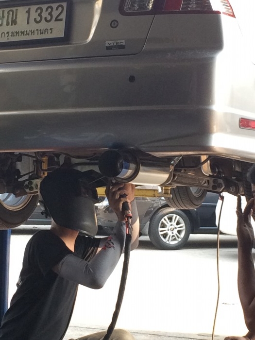 เปลี่ยนท่อใหม่ครับ เอามาให้ชม