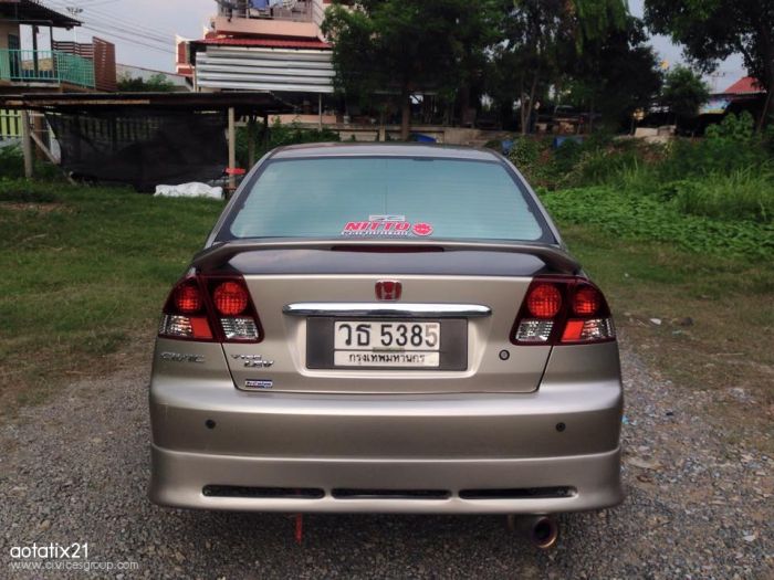 Civic ES ปี2002 A/T ตัว TOP สุดเบาะหนัง เบรคABS Airbagคู่หน้า ติดแก็ส LPG หัวฉีด Energy Re