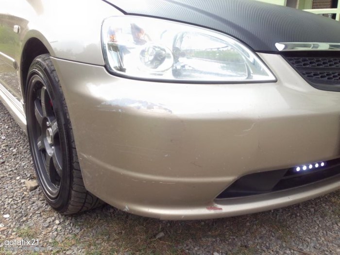 Civic ES ปี2002 A/T ตัว TOP สุดเบาะหนัง เบรคABS Airbagคู่หน้า ติดแก็ส LPG หัวฉีด Energy Re