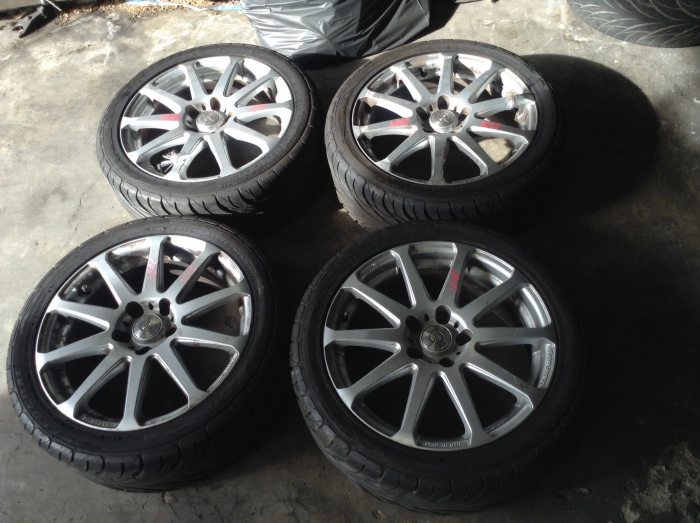 ขายเบาะพร้อมราง ep3 โลโก้Hแดงdc5 ล้อ sparco พร้อมยางปีปลายปี 13