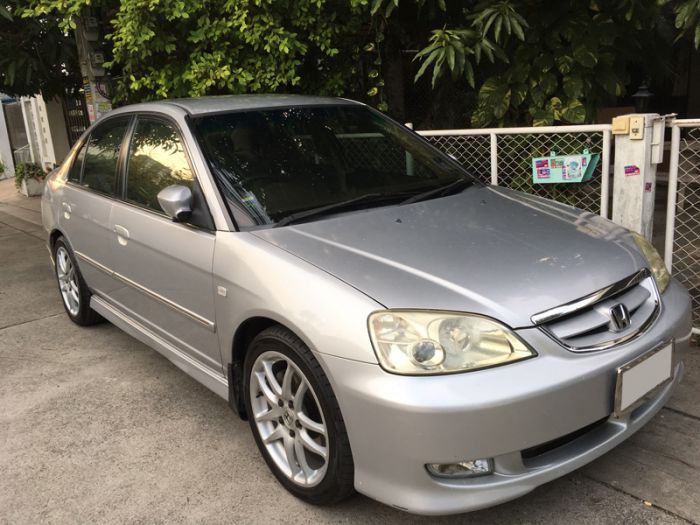 ขาย civic ES เกียร์  m/t ปี 2003 สีบรอนซ์เงิน เครื่อง 1.7  VTEC