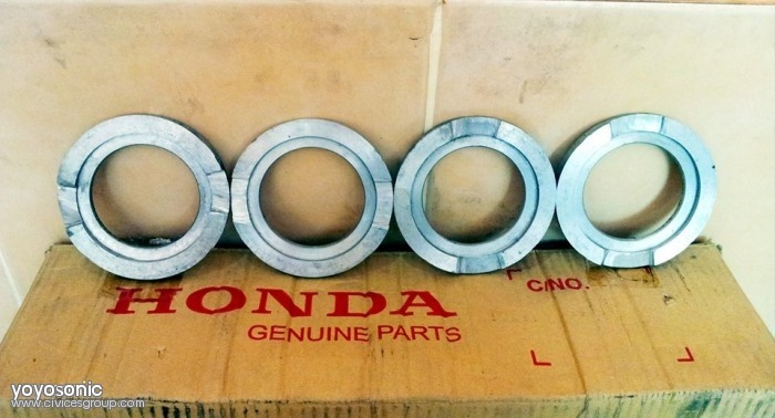 ขาย สเปเซอร์ลองหัวโช๊คหลัง Honda Civic dimension es01-05 ใส่ได้หมดทุกรุ่น แก้อาการ ติดแก็สแล้วท้ายห้อย ราคา คู่ละ 390 บาท