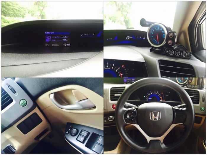Civic FB 12 แต่งท่วมๆ สวยๆ มือเดียว Max 18 ยางดี ช่วงล่างชุดโหลด สปริง โช๊ค สตรัทปรับเกลีย