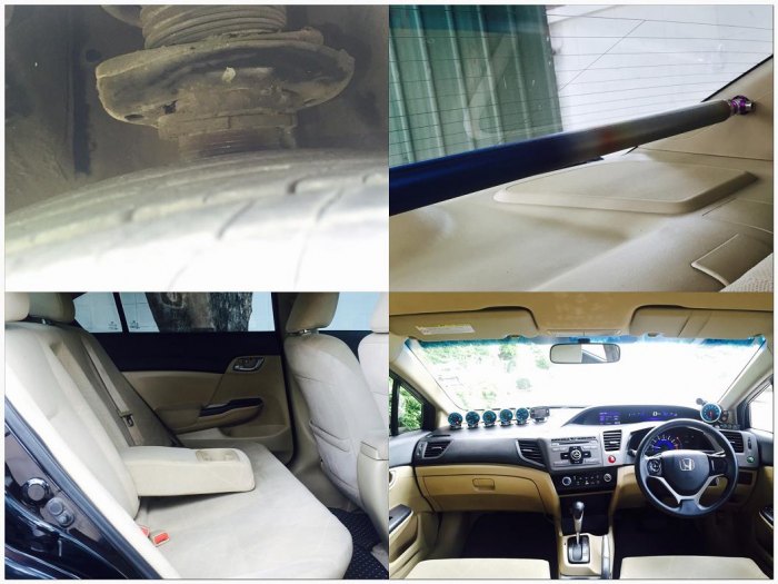 Civic FB 12 แต่งท่วมๆ สวยๆ มือเดียว Max 18 ยางดี ช่วงล่างชุดโหลด สปริง โช๊ค สตรัทปรับเกลีย