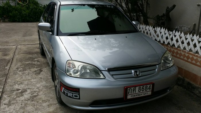 civic  dimention  exi  2001      auto  abs   สภาพสวย   ตัวถัง  บาง ๆ  เดิม ๆ    ไม่ติดแก๊ส