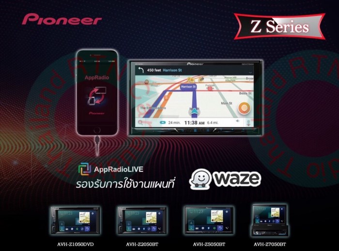 ถูกที่สุด PIONEER AVH-X5750bt AVH-X4750dvd 0869097788 ประกันศูนย์ ของใหม่แกะก