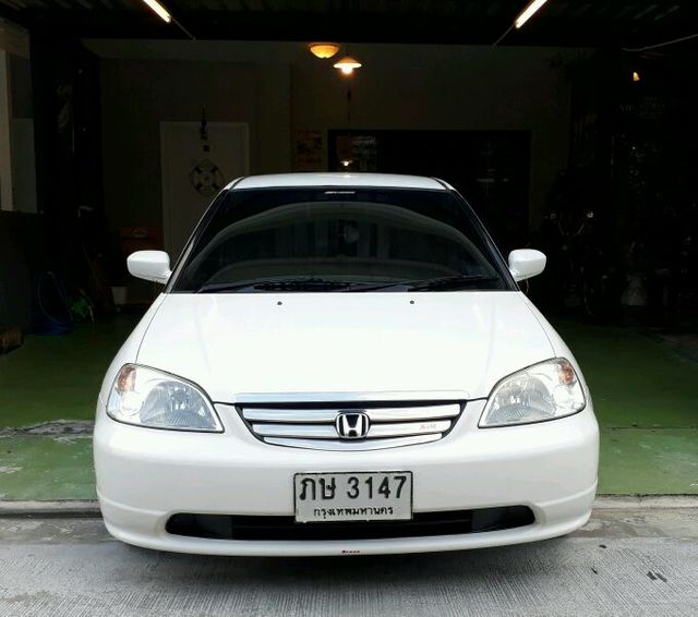 ขายรถ Honda Civic Es Dimension ปี 2001 ภาษีเต็ม ตัวท๊อป สีขาว VTi 1.7 AT Sedan