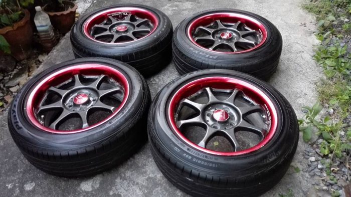 ล้อT'Sดำแดง-ATECH/อะไหล่เบาะRECARO