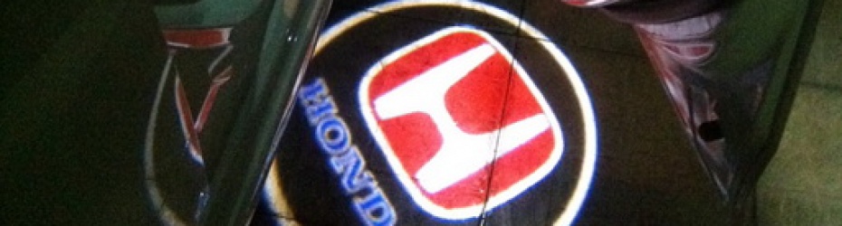 ไฟส่องพื้นโชว์โลโก้ HONDA !!   900 บาท ** / ของแต่ง VIP ราคาถูก !!