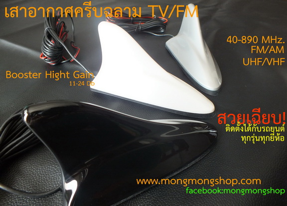 เสาอากาศครีบฉลามTV/FM(แท้)