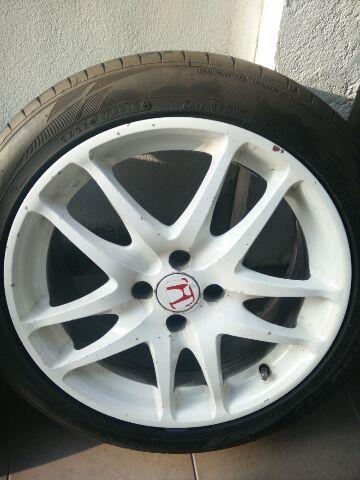 ล้อลาย Honda DC5 สีขาว17 นิัว